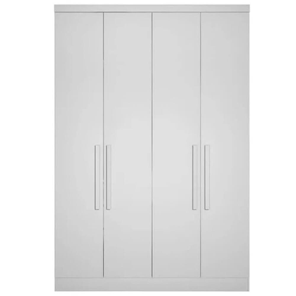 Guarda Roupa Rizon Módulo 4 Portas 3 Gavetas Novo Horizonte Cor Branco
