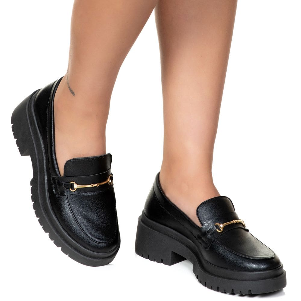 Sapato Mocassim Feminino Tratorado Conforto Moderno Estilo Shoes