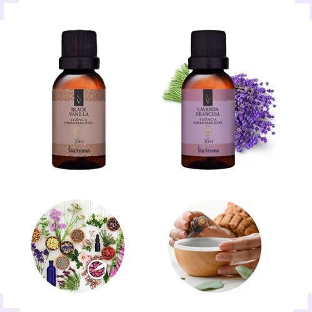 Essências Kit 2 Aromas 30Ml 100% Natural Para Aromatizador