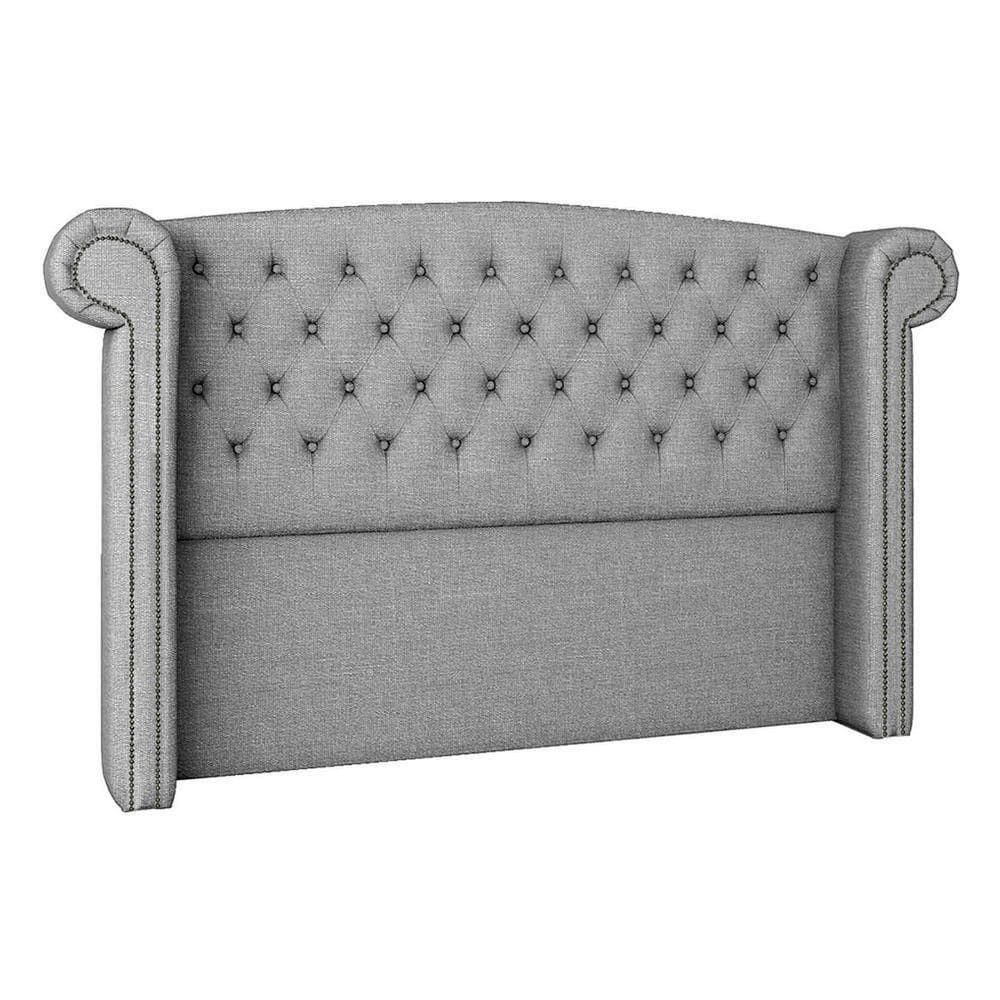 Cabeceira Queen Lyon P04 160 Cm Suede Cinza Tca 940