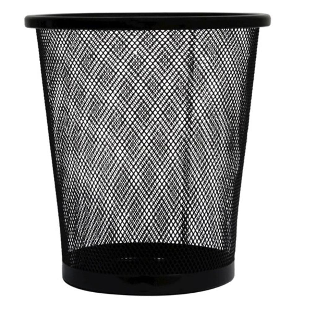 Lixeira Redonda Office Preta 5L Escritorio 22cm Telado
