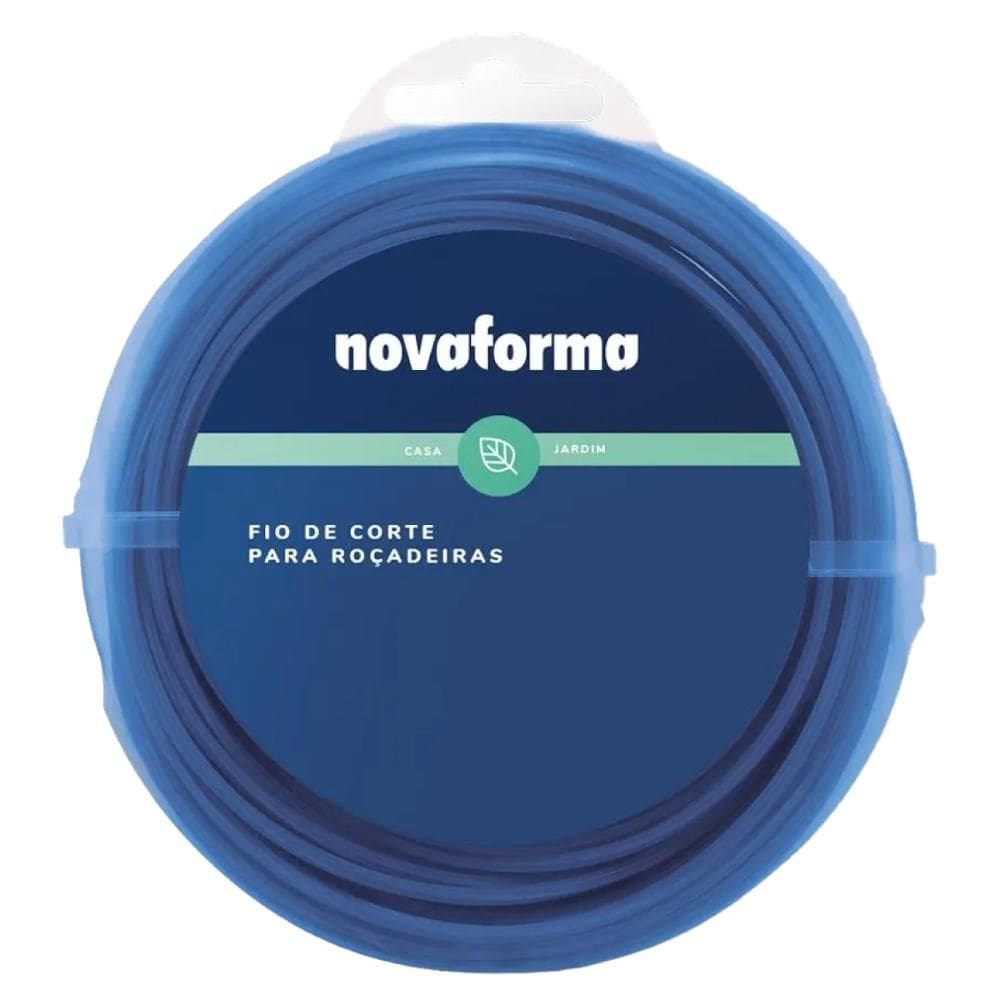 Fio De Corte Para Roçadeira Profissional 2.0mm 50 Metros Nova Forma