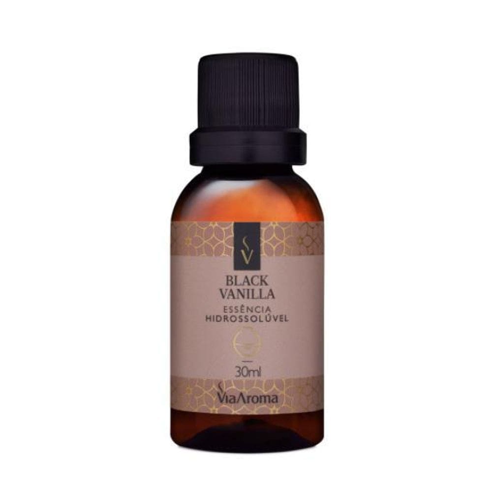 Essência Hidrossolúvel Via Aroma Black Vanilla 30 Ml