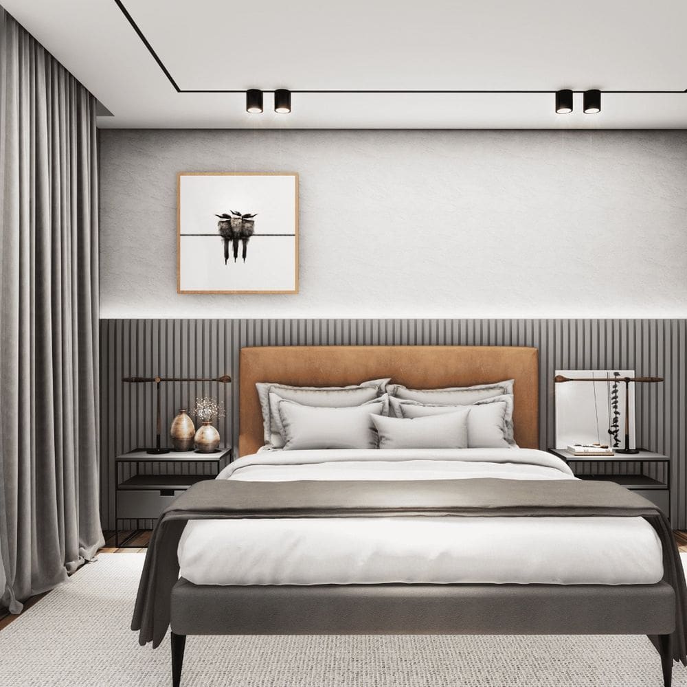 Cabeceira para Cama Box Queen 160 x 0,60 cm Detroit Bege/Champagne