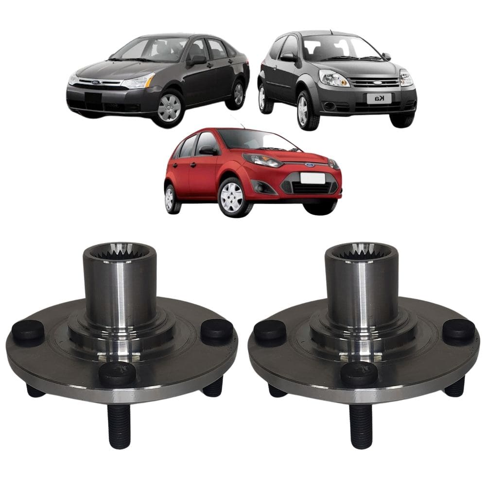 2 Cubos de Roda Escort 1.6 1993 A 1995 Dianteira Cofap
