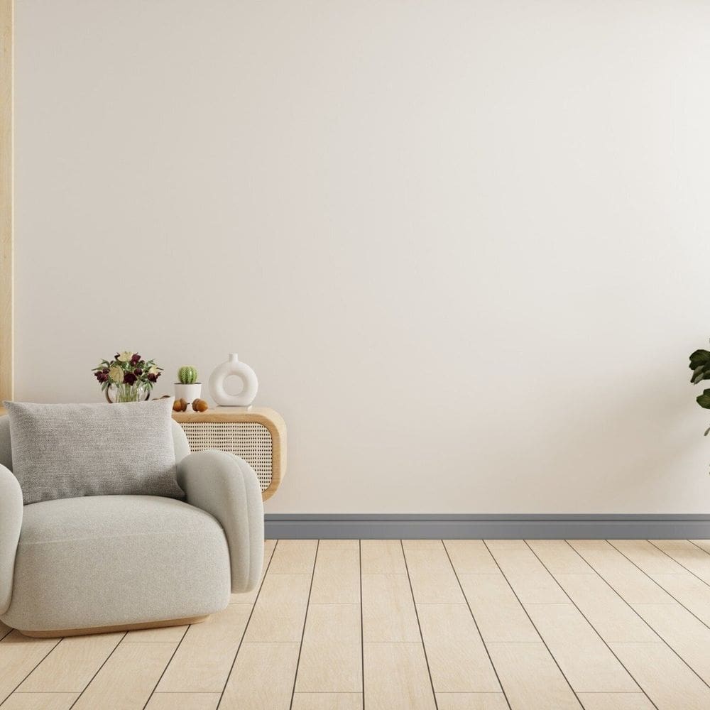 Rodapé de Pvc 15cm X 15mm X 2,40m - caixa com 6 Unidade - Cinza Escuro