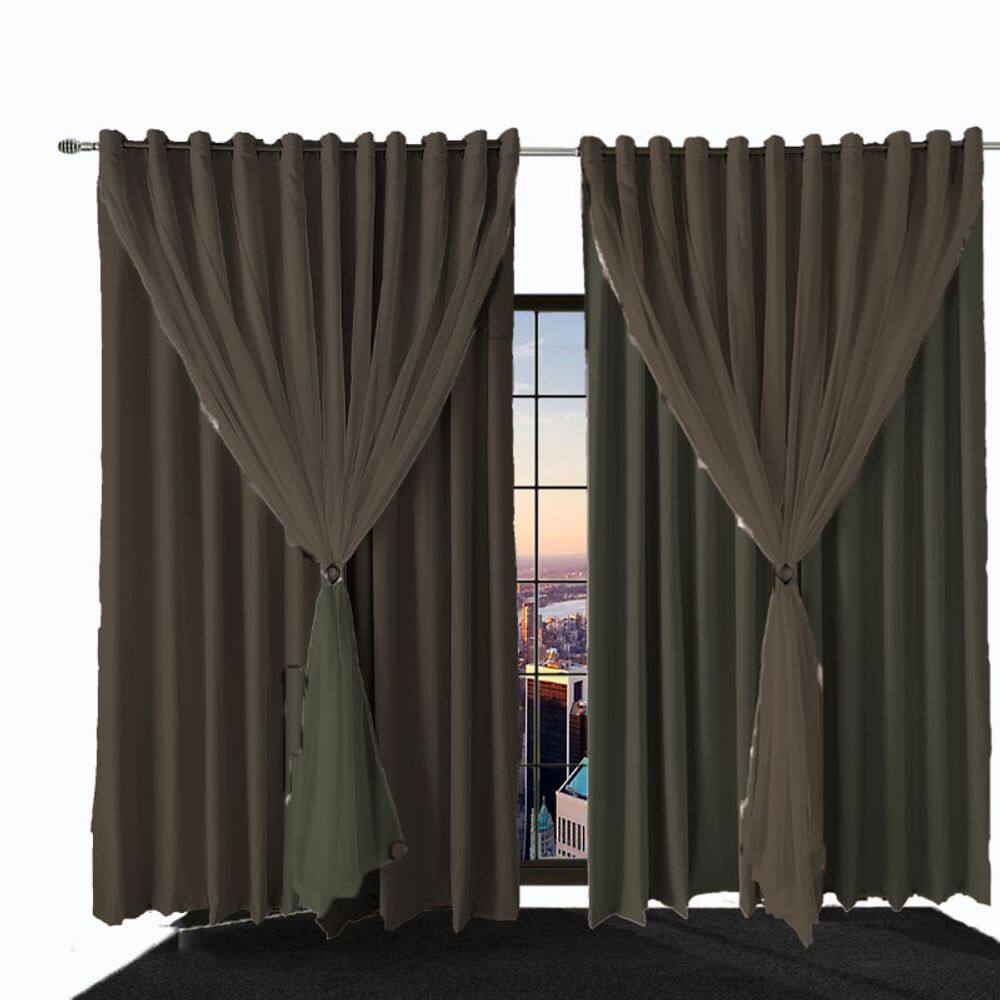 cortina para quarto e sala blecaute Ana 4,00 x 2,40 branco