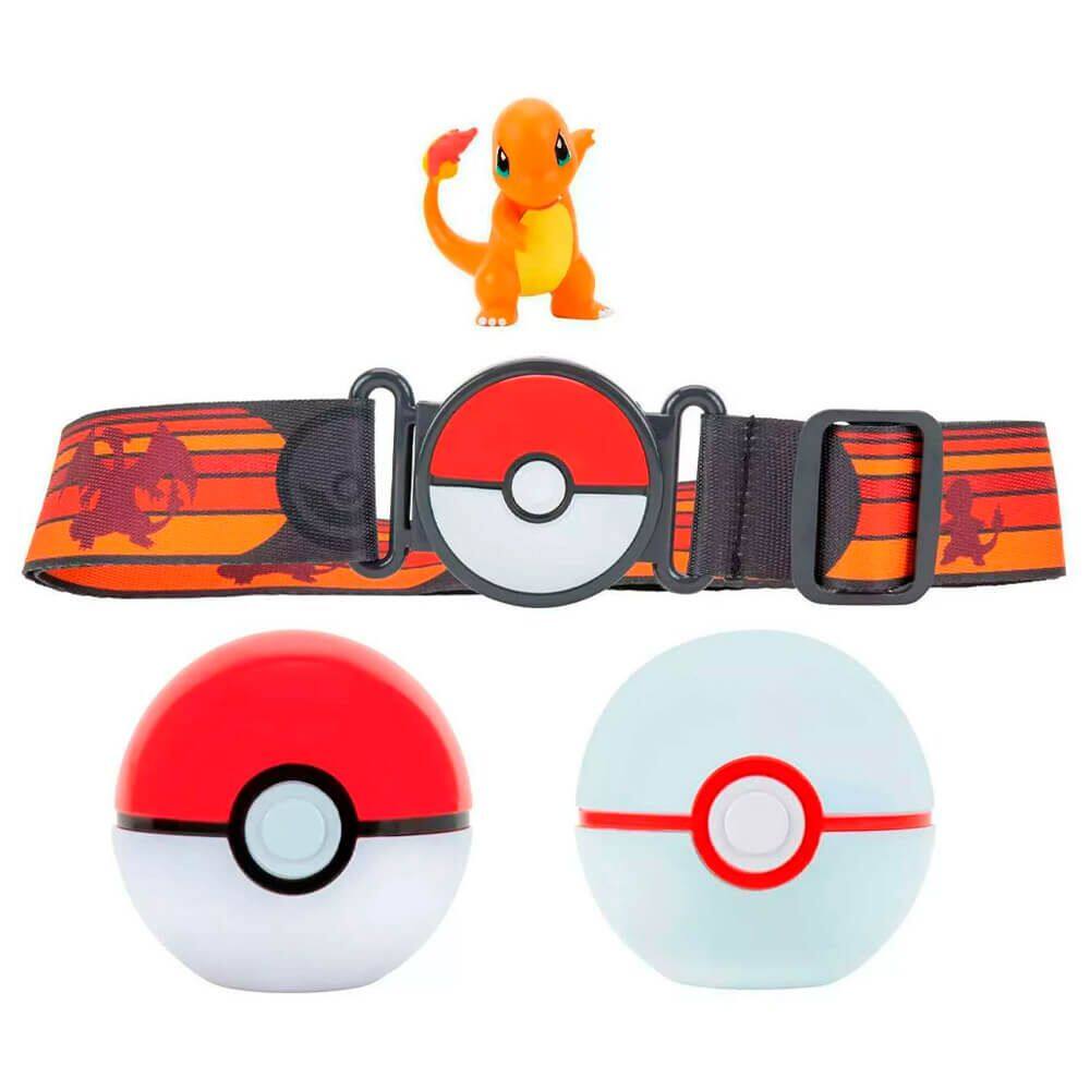 Cinto Pokémon Clip N Go Belt com Charmander e 2 Poké Bolas | Jazwares