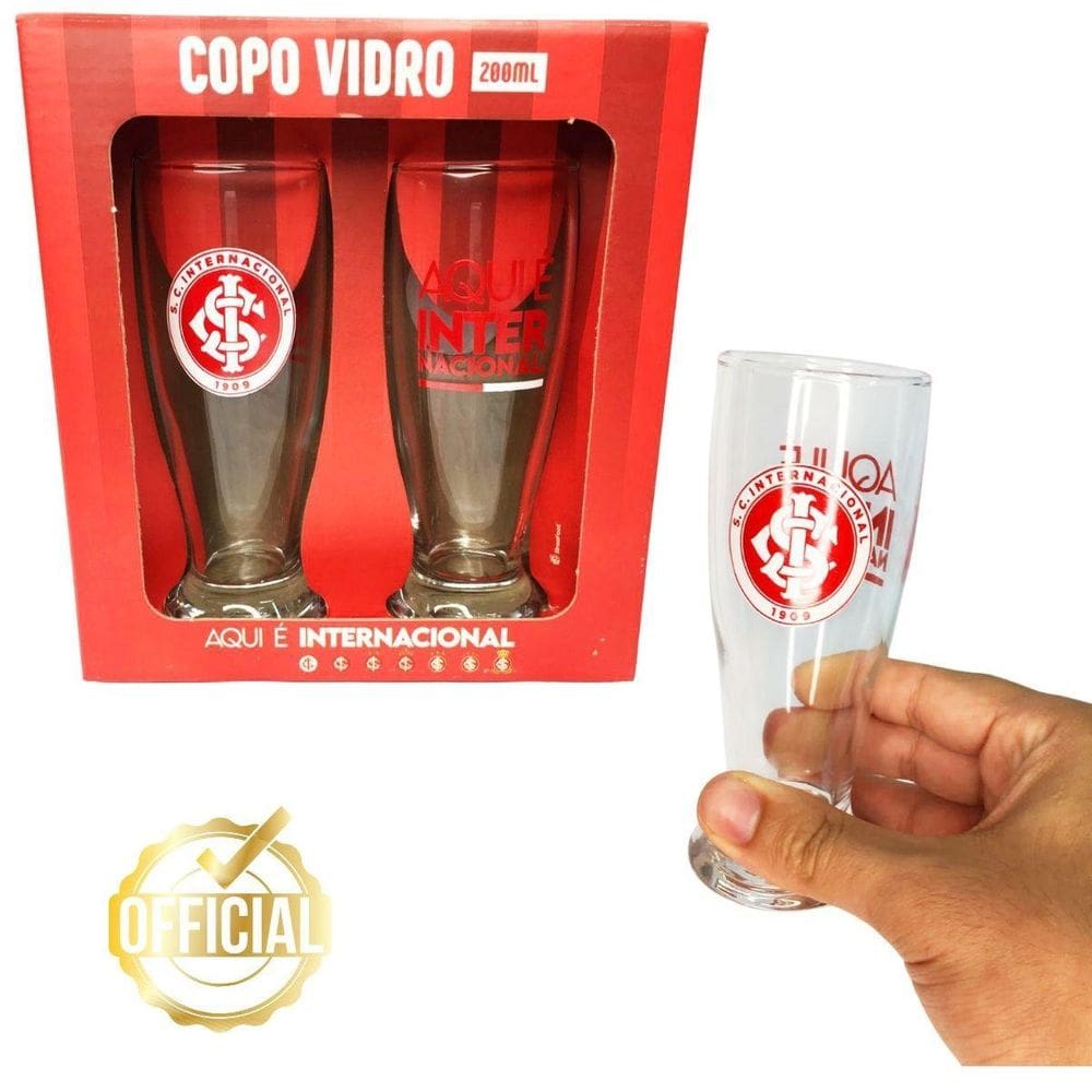 Kit 2Un Copos Munich Vidro Tulipa Cerveja Chopp Time