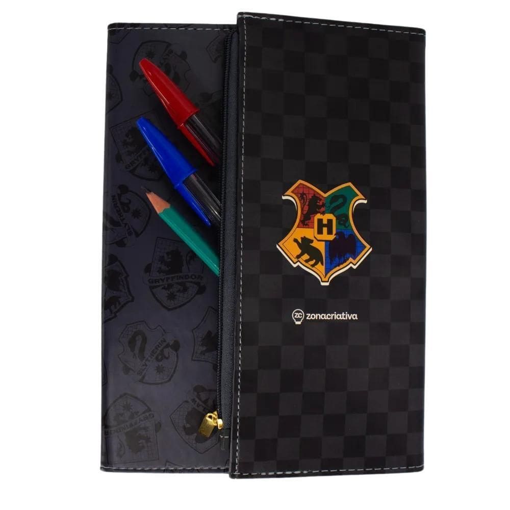 Caderno Com Estojo Harry Potter Hogwarts - Zona Criativa