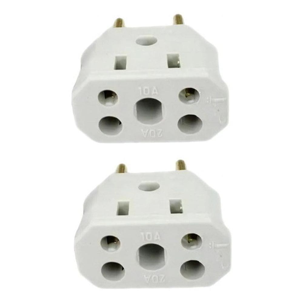 Kit 2 Plugs Adaptador Tomada Bob Esponja 10A/20A 3/2Pinos