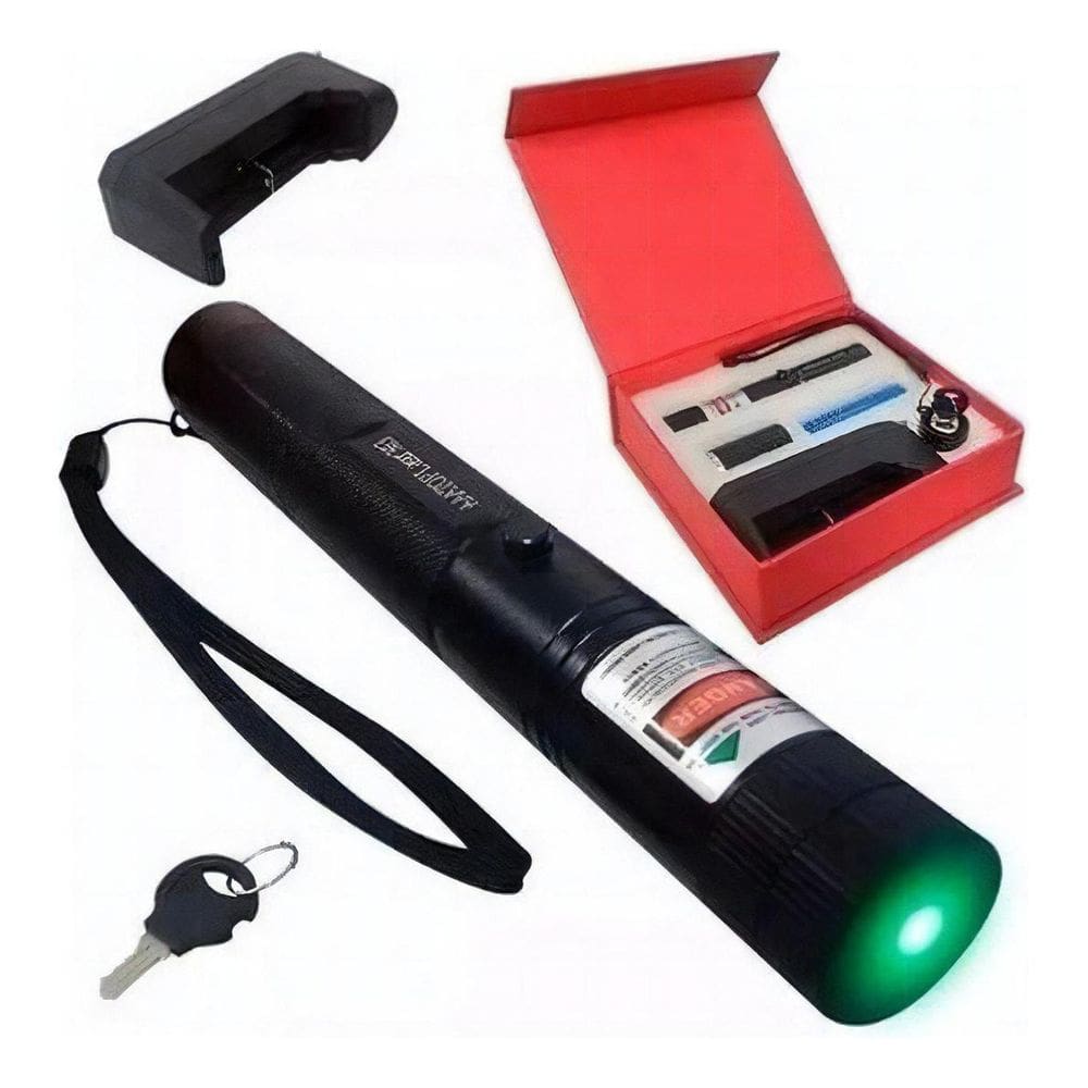 Caneta Laser Pointer Verde Forte Profissional Recarreg