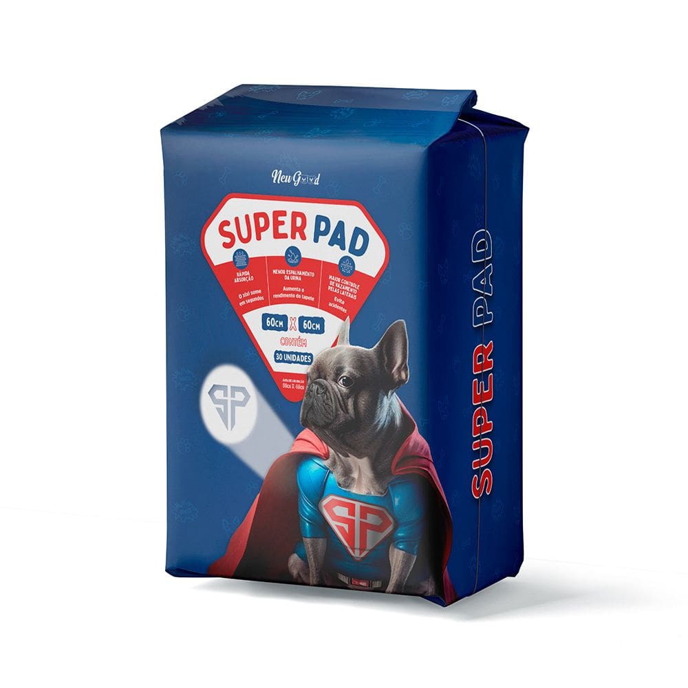 Tapete Higienico Superpad 60X60cm - 30Un