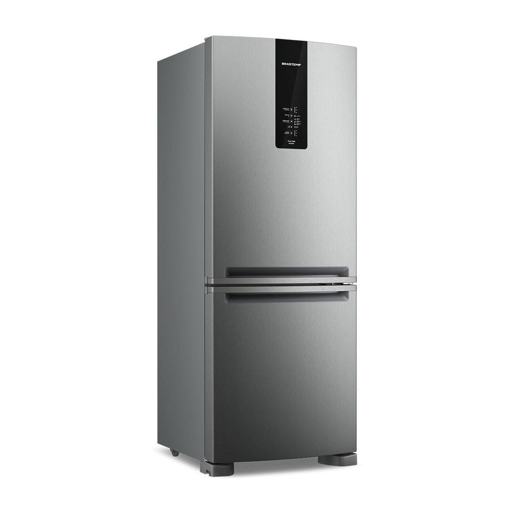 Geladeira BRE57KANA Frost Free Inverse 447 Litros com Tecnologia Smart Flow Inox Brastemp