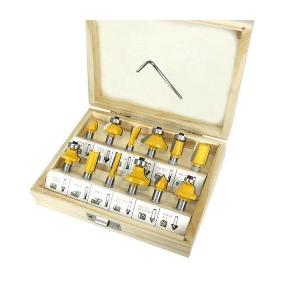 Kit Fresa Para Madeira 12 Pçs
