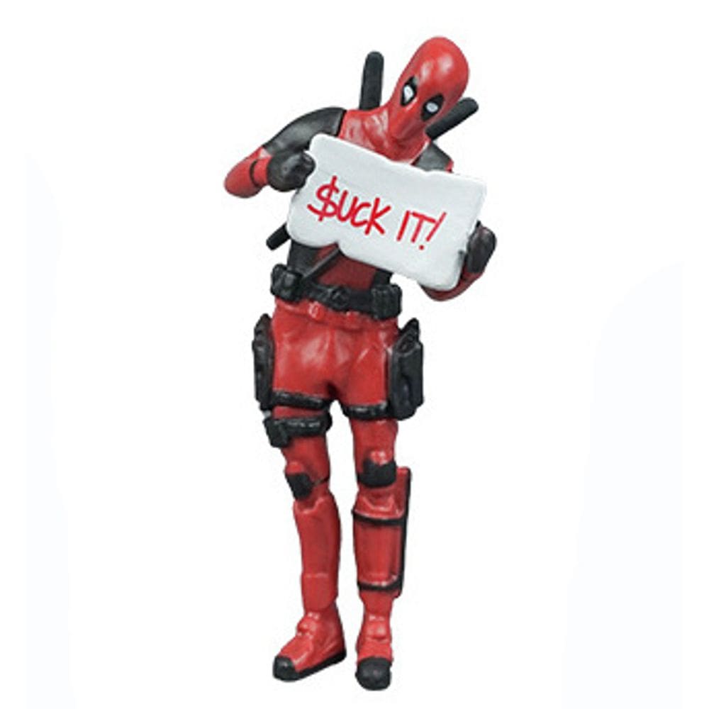Brinquedo de boneca de PVC Action Mini Figures Deadpool de 6-9 cm de mesa/casa/carro