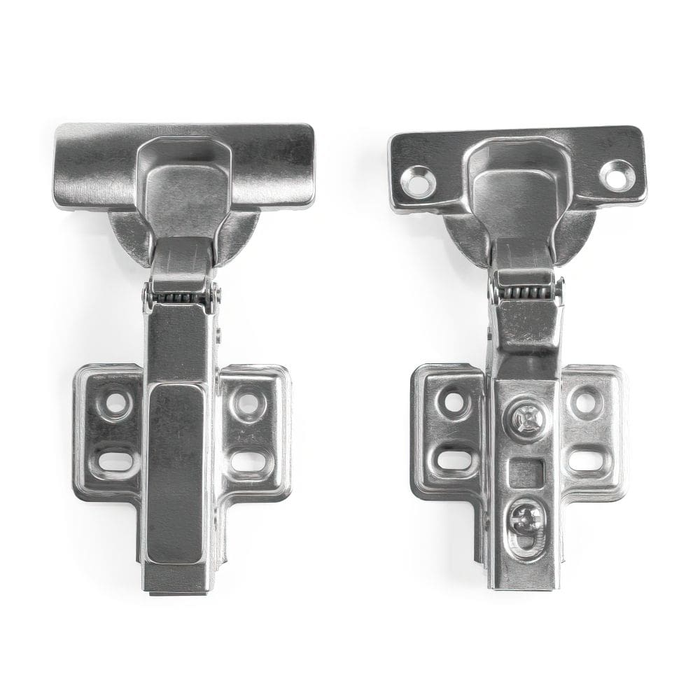 Kit 3 Dobradiças Inox Curva com Amortecedor 35mm