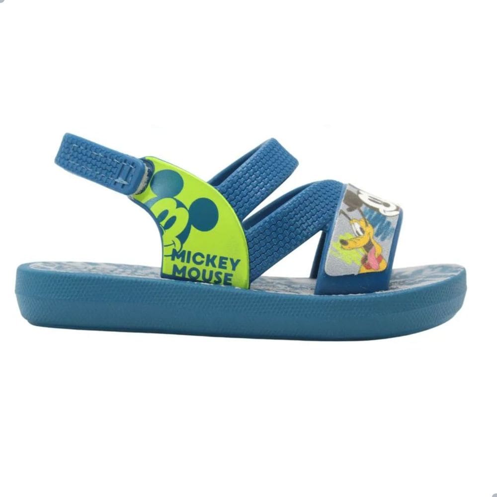 Sandália Grendene Kids Disney Maleta Divertida Baby Azul/Verde