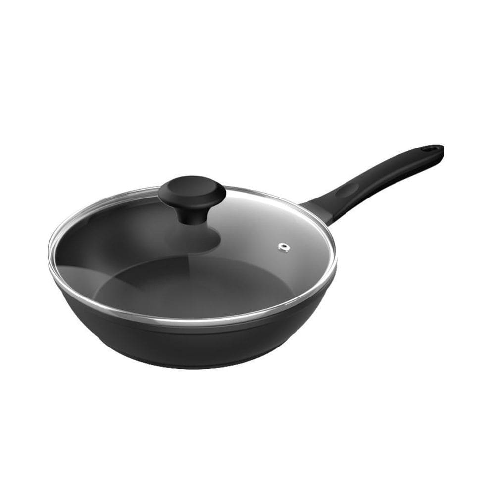 Frigideira Alumínio Fetti 24Cm Antiaderente Tampa Vidro