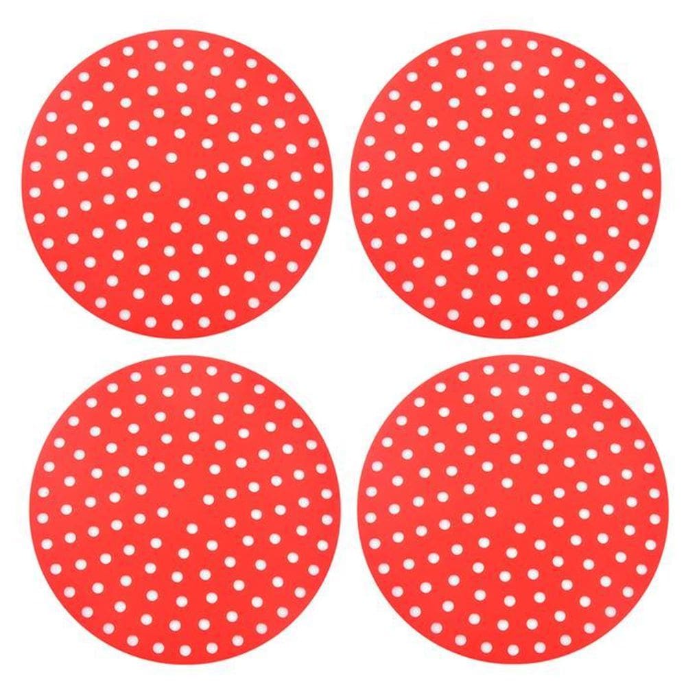 Kit 4 Tapetes Airfyer Protetor Silicone Antiaderente 19Cm