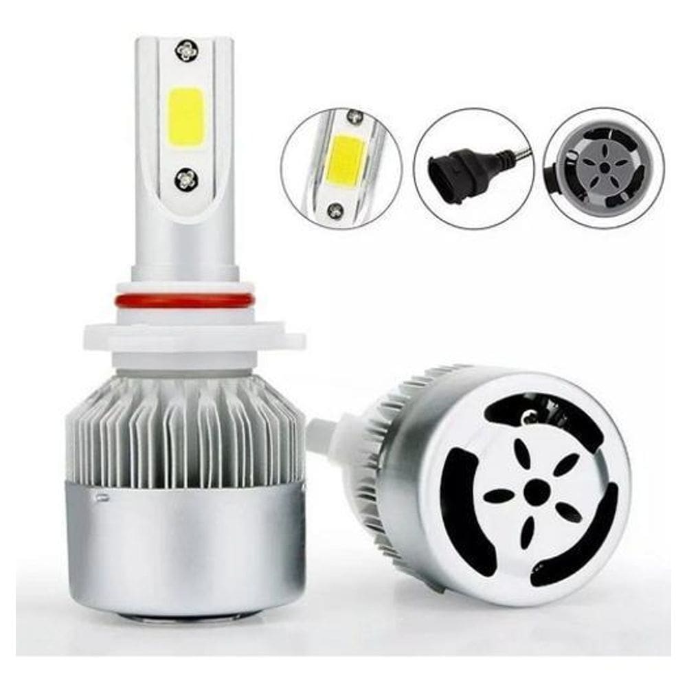 Kit Lâmpada Led Carro 6000K 8000 Lumens Super Branca Xenon