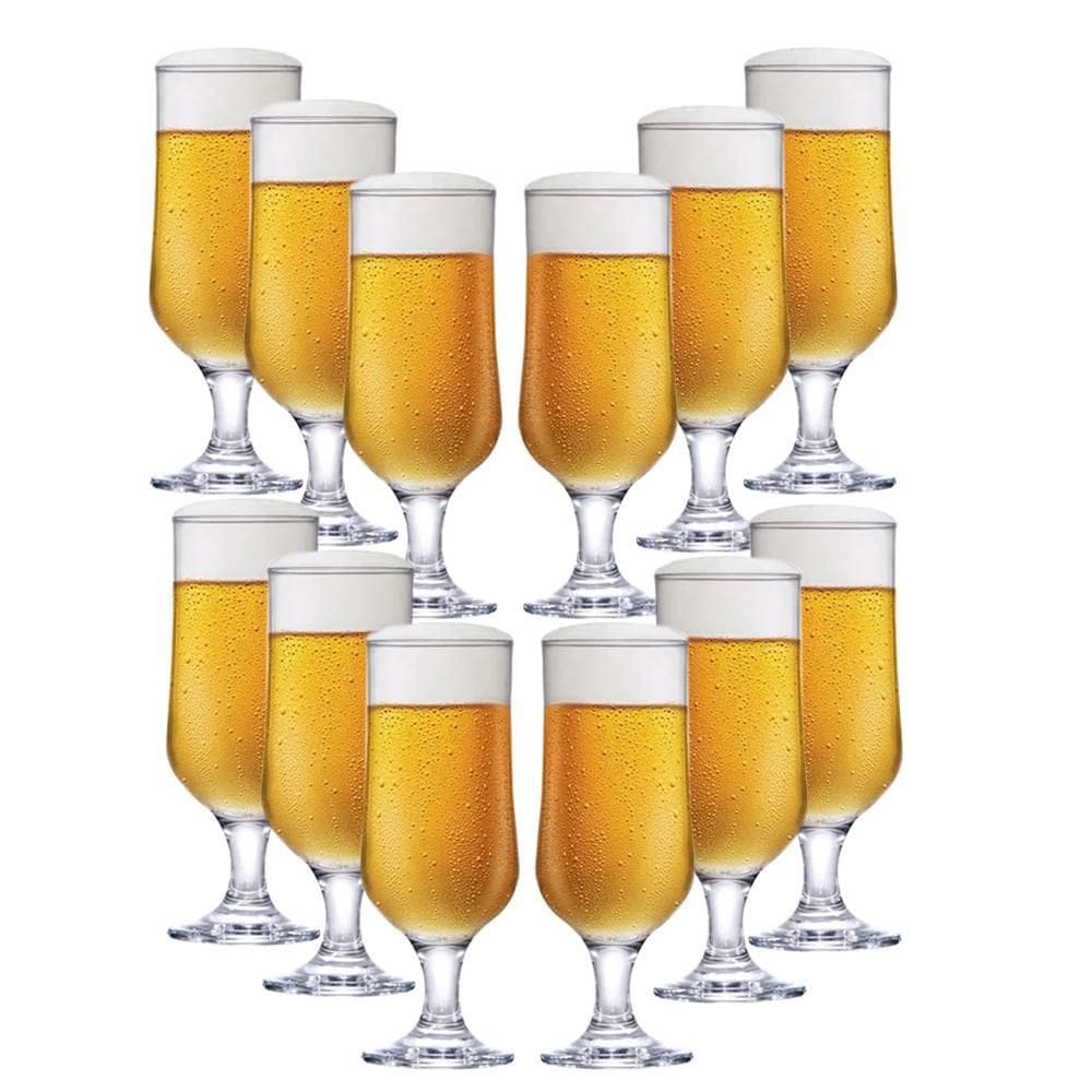 Conjunto 12 Taças Cerveja Vidro 350Ml Eden Class Home