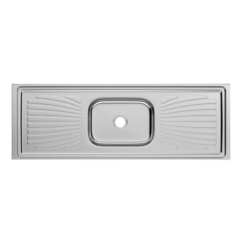 Pia Inox Monobloco Concretada Forminox 1,50 Aço Inox