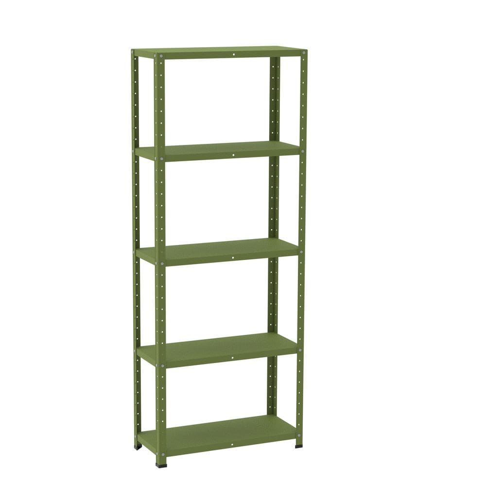 Estante com Estrutura Metalica Armazenagem Pre Mold 2000mm S/ref Epl-5a-vu Verde Miró