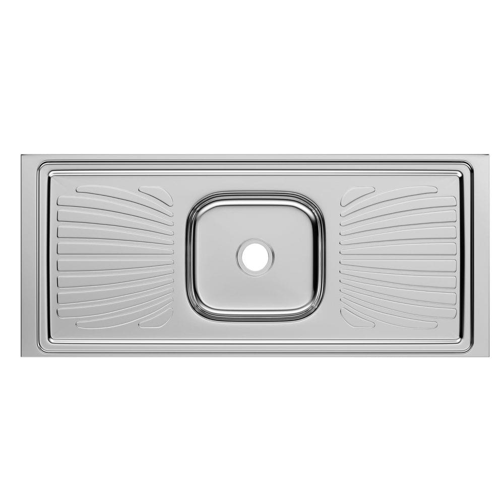 Pia Inox Monobloco Concretada Forminox 120 Cm Aço Inox