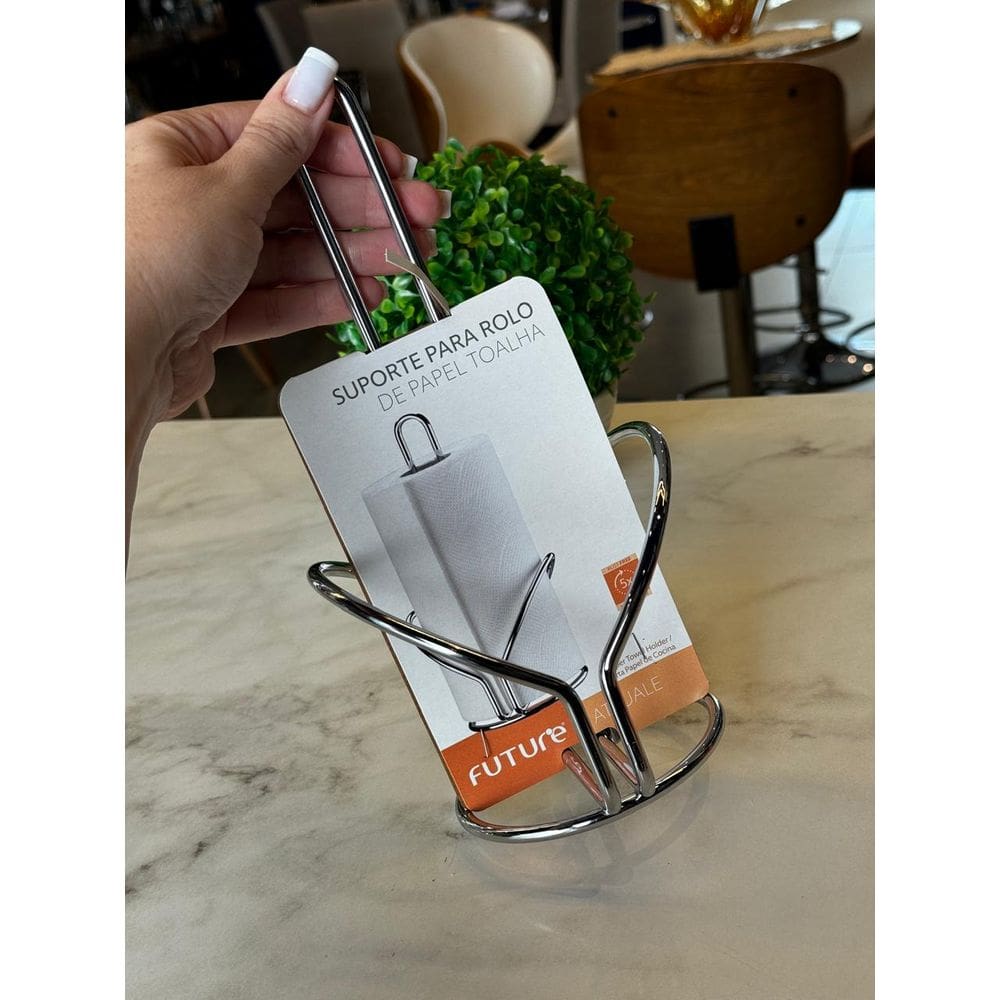 Suporte P/ Rolo Papel Toalha Cromado