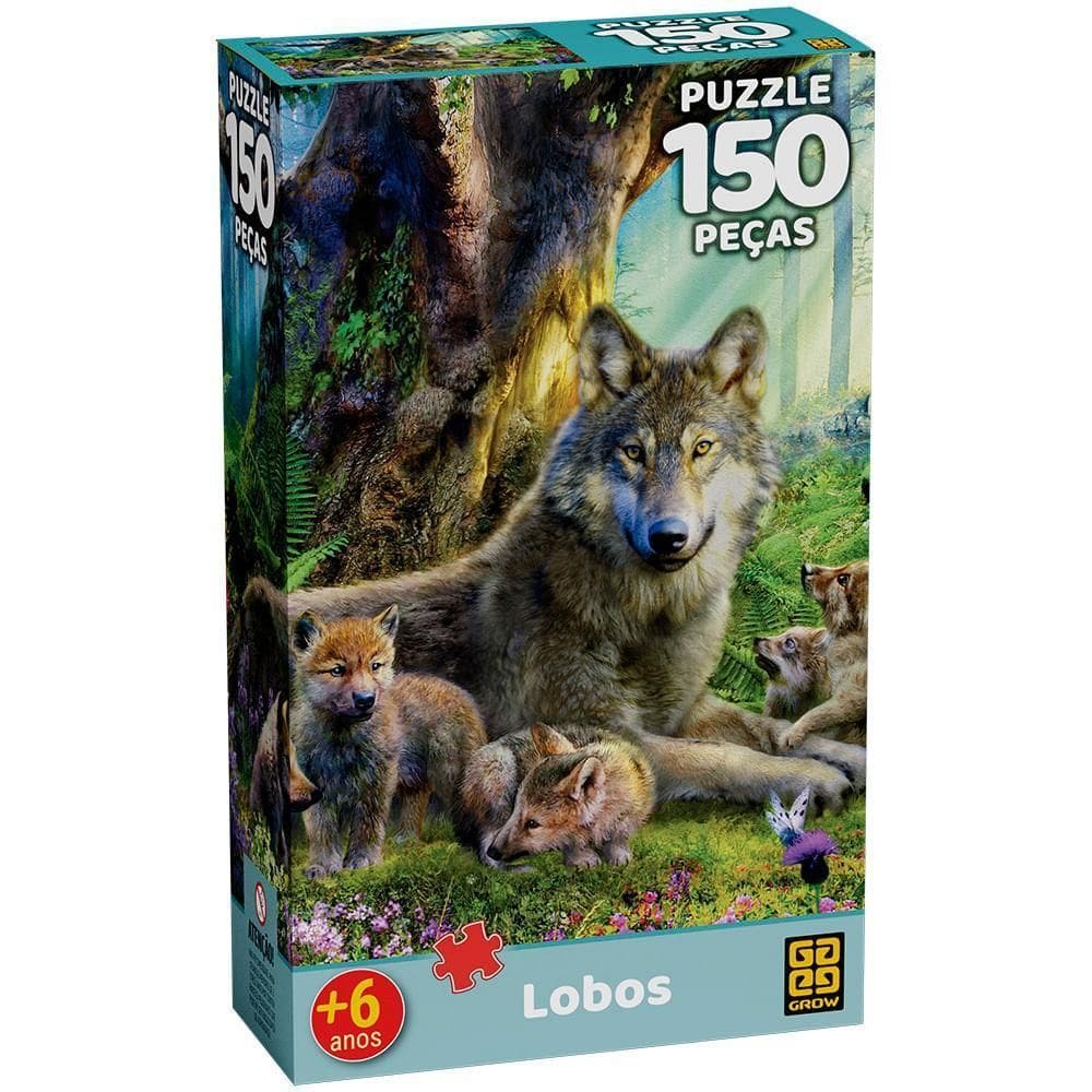 Puzzle 150 Peças Lobos