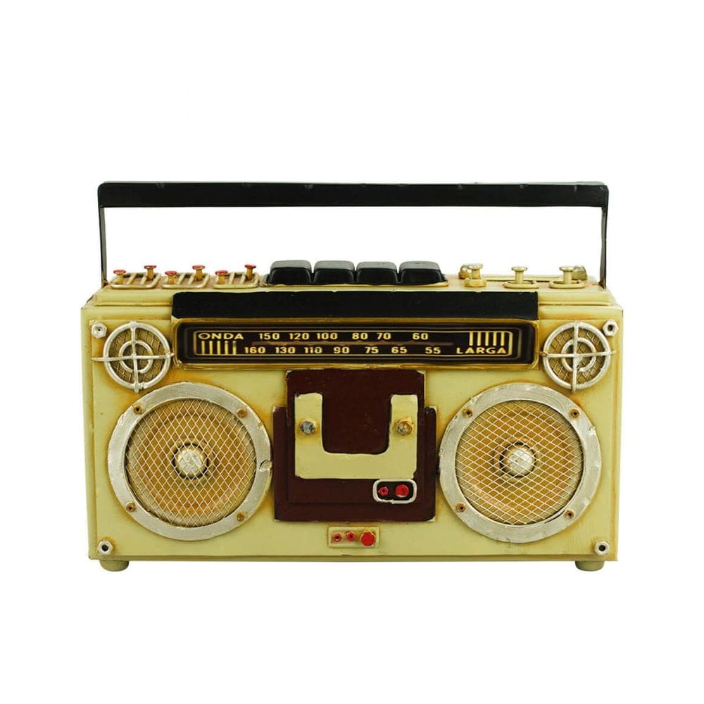 Miniatura Rádio Antigo Cofre Porta Moeda 18x8.5x26cm - Retrô