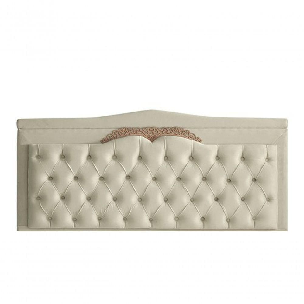 Cabeceira De Cama Box Painel Helena Casal 140 Cm Retro Capitonê Botão Encapados Suede Porcelana Eli Móveis