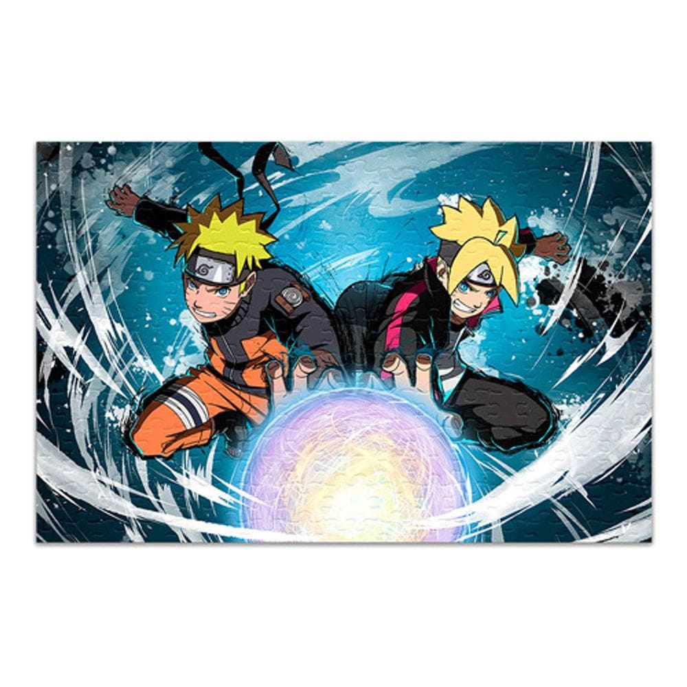 Quebra-cabeça Personalizado Naruto E Boruto 60 Peças