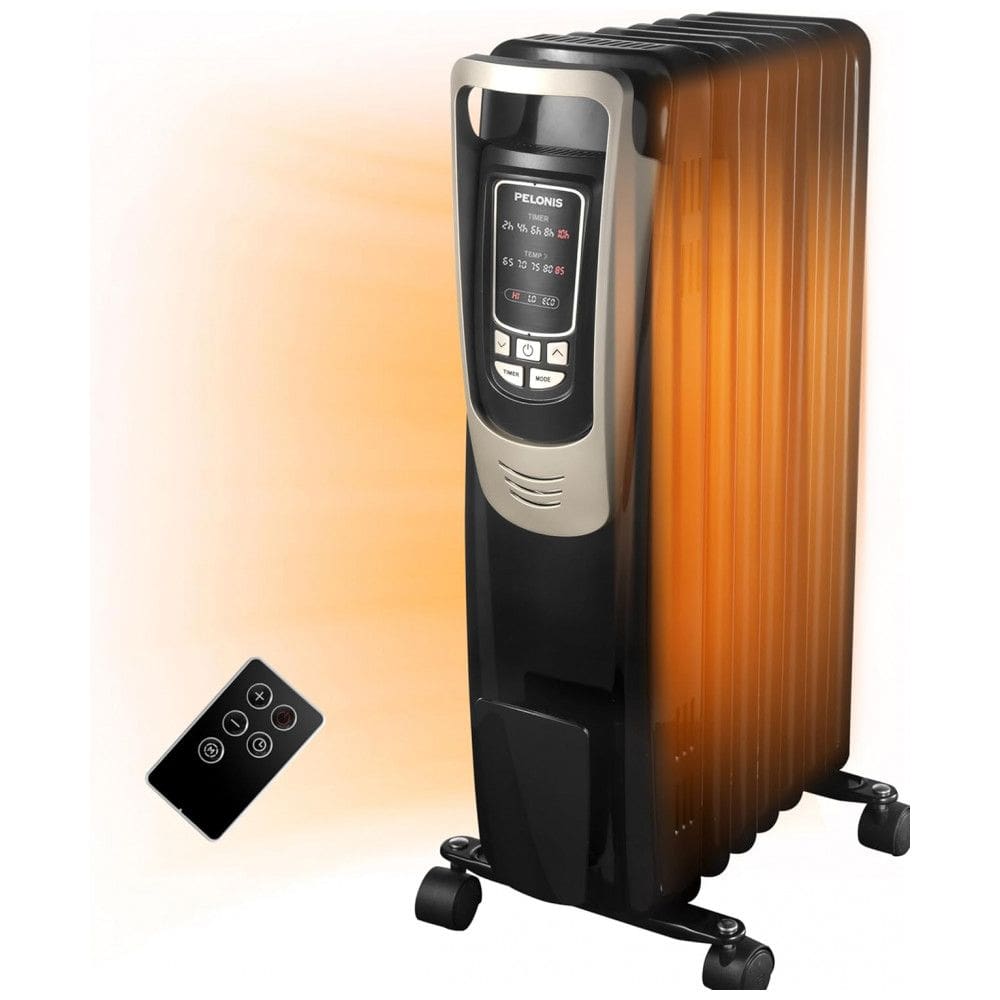 Aquecedor Elétrico a Óleo com Controle Remoto, Área de Cobertura 15m2, PELONIS, 1500W/110V.