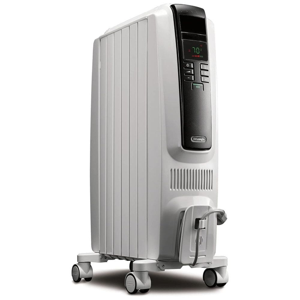 Aquecedor a Óleo Portátil Termostato com 3 Configurações Proteção Contra Superaquecimento, 110V 1500W, DELONGHI TRD40615E, Branco