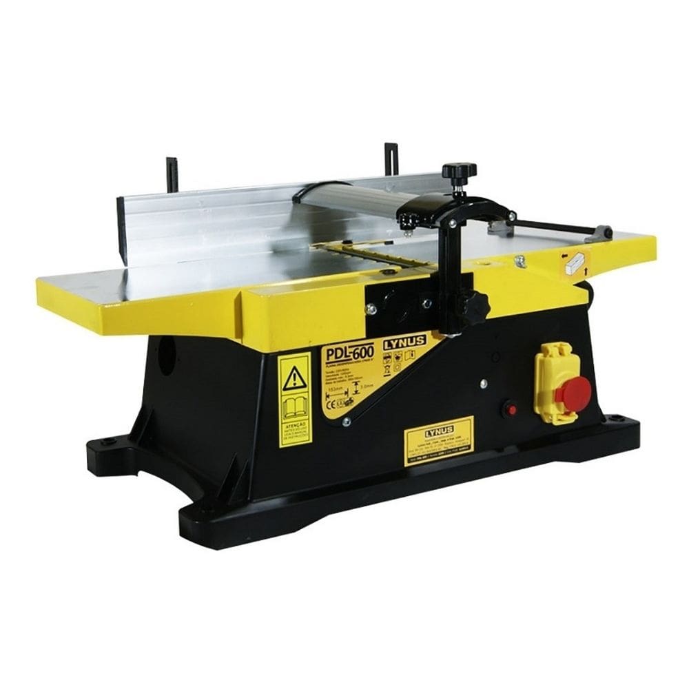 Plaina Desempenadeira 0580X155mm - 2Facas Portatil Lynus Pdl-600 220V