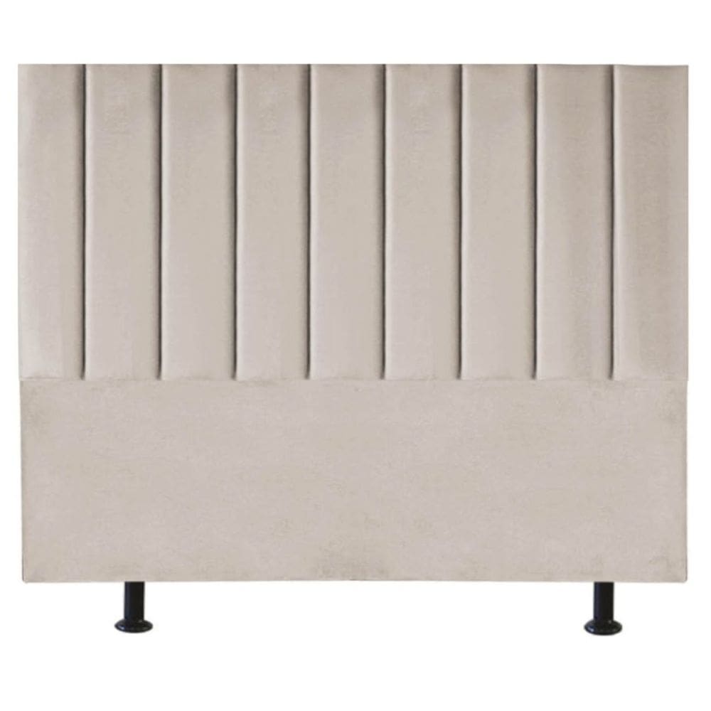 Cabeceira Estofada Cama Box King 195 cm Alice Linho