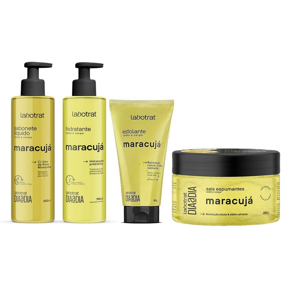 Kit De Banho De Maracuja Dia A Dia Labotrat (4 Produtos)