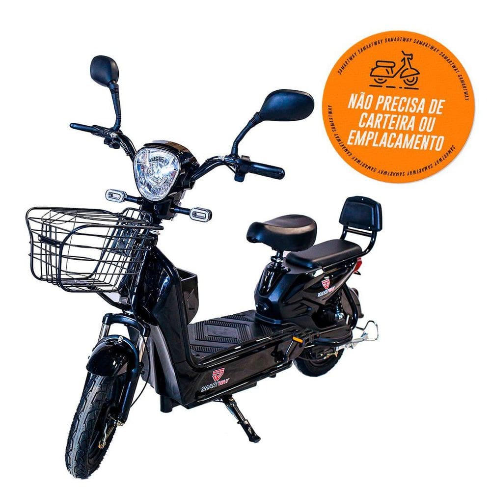 Bicicleta Elétrica Adulto Sem Cnh Scooter Com Acelerador 350