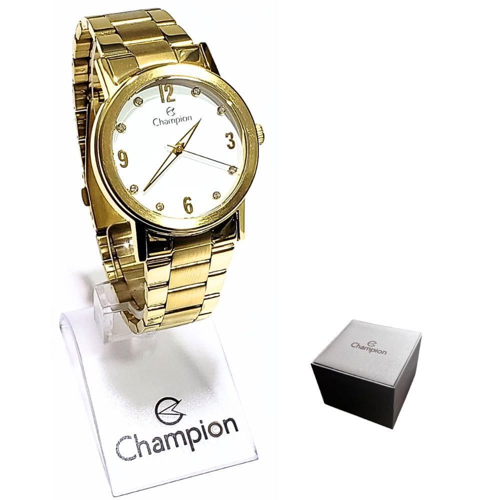 Relógio Champion Feminino Analógico Dourado CN29025W