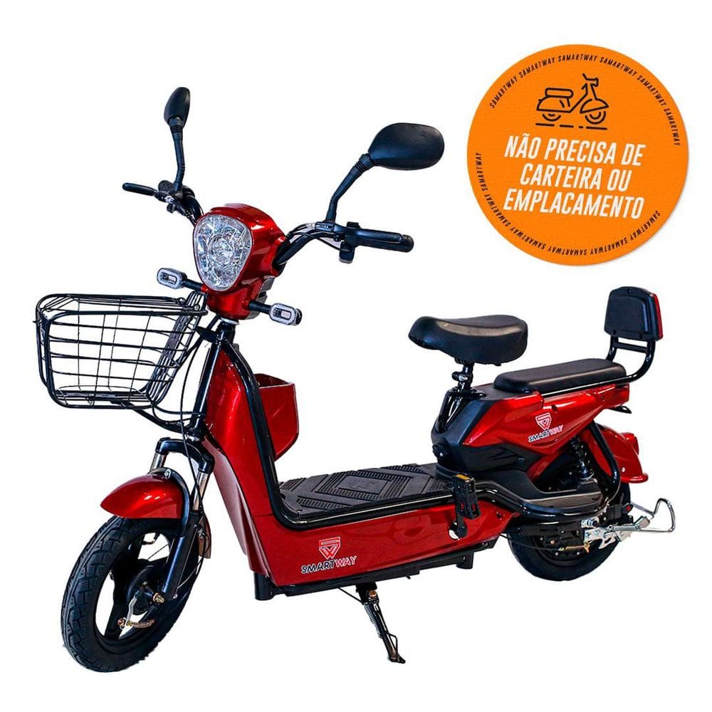 Bicicleta Elétrica Adulto Sem Cnh Scooter Com Acelerador 350