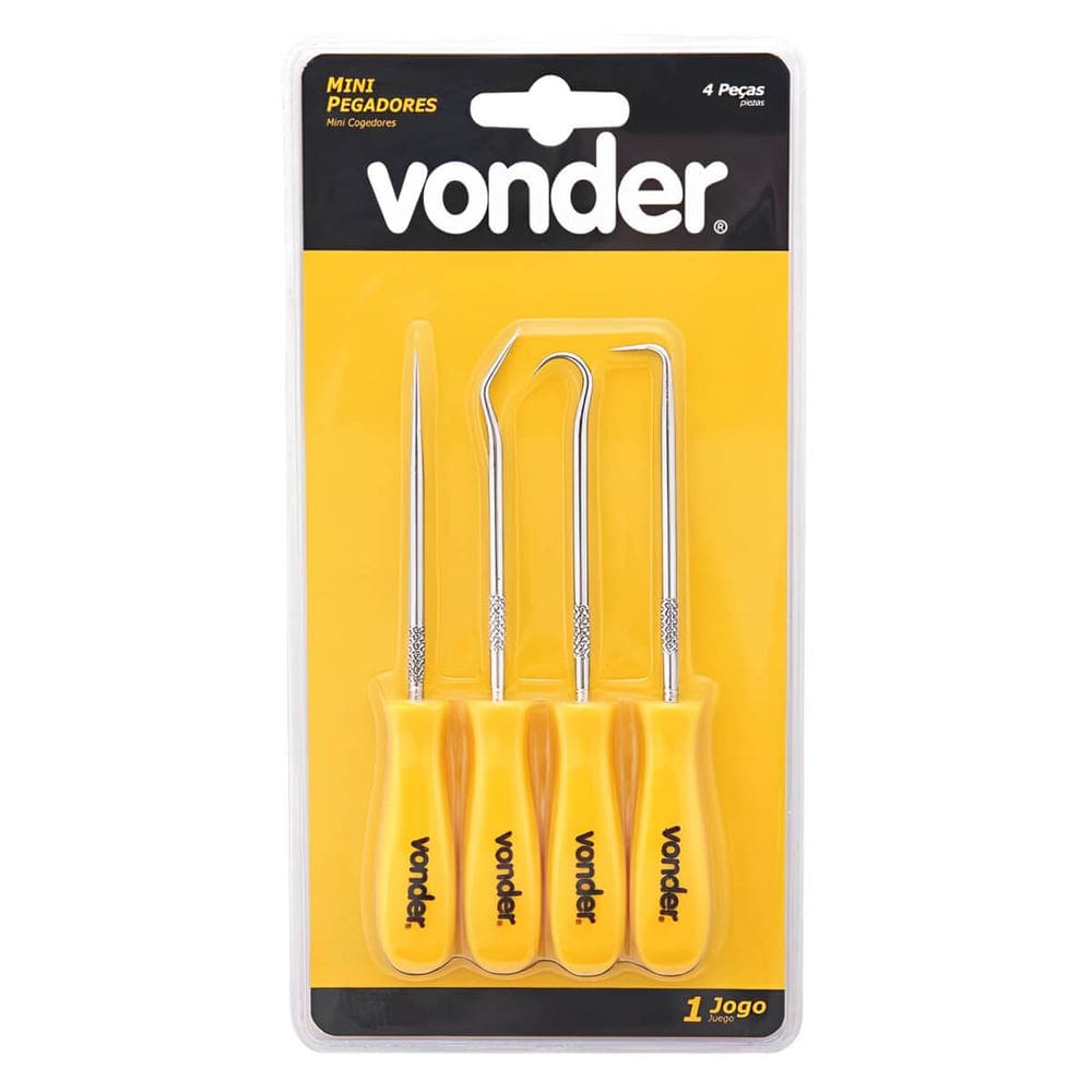 Jogo Mini Pegadores 4 Peças Vonder