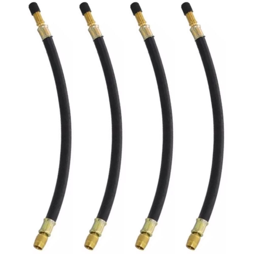 4 Prolongador Extensão Flexível Borracha 270mm Bico De Roda