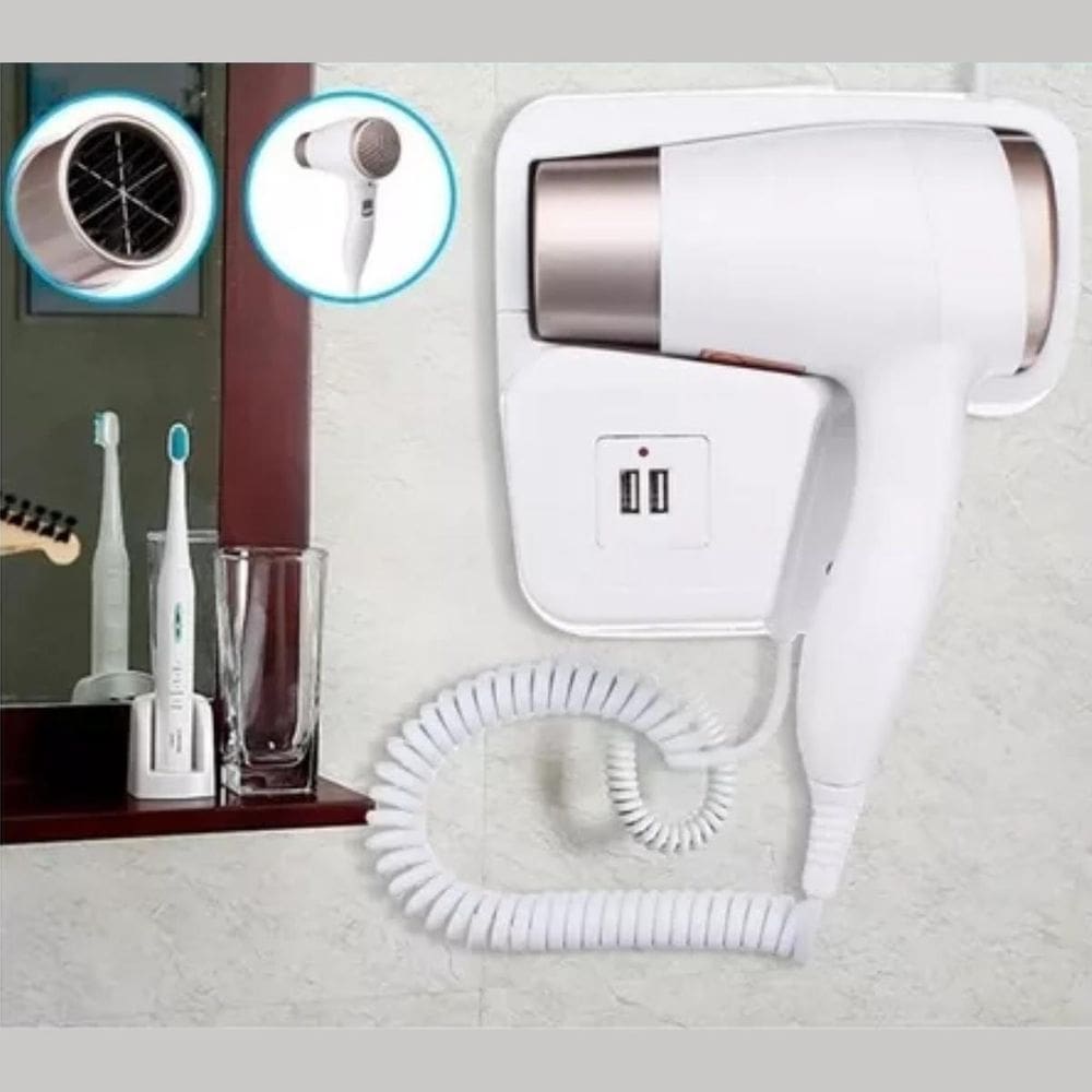 Prático Secador De Cabelos Viagem 220V Portátil Com Garantia
