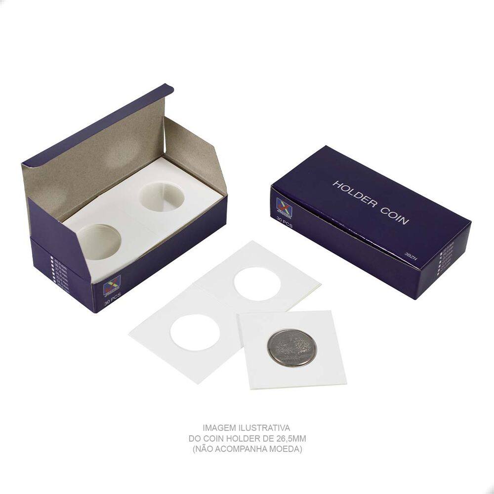 2 Cx Coins Holder Porta Moedas Autocolante 3bzn 20,5mm