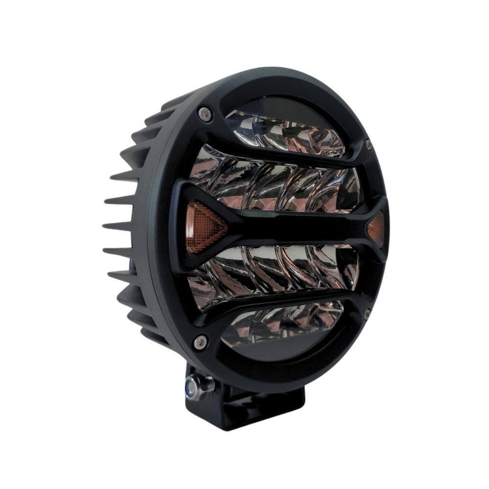Farol Auxiliar Led Redondo Branco E Ambar 20 Leds 18,5X8Cm