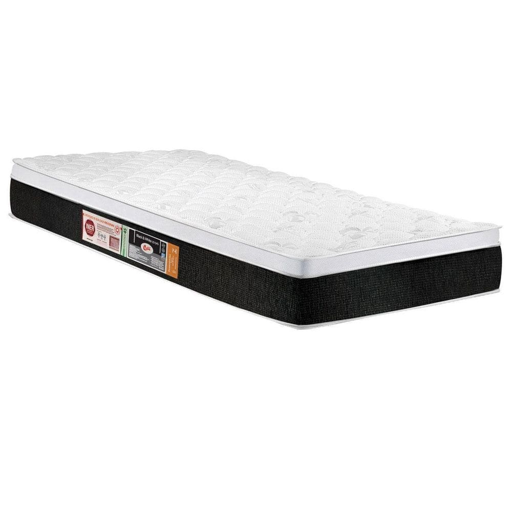 Colchão Solteiro Castor Black e White Air One Face D45 88x188x23