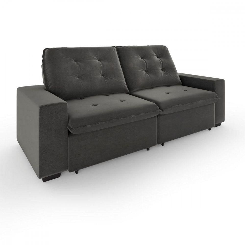 Sofá Retrátil E Reclinável 2.00m 4010 Cinza