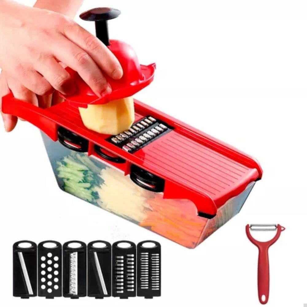 Picador De Vegetais E Frutas Inox Giratório